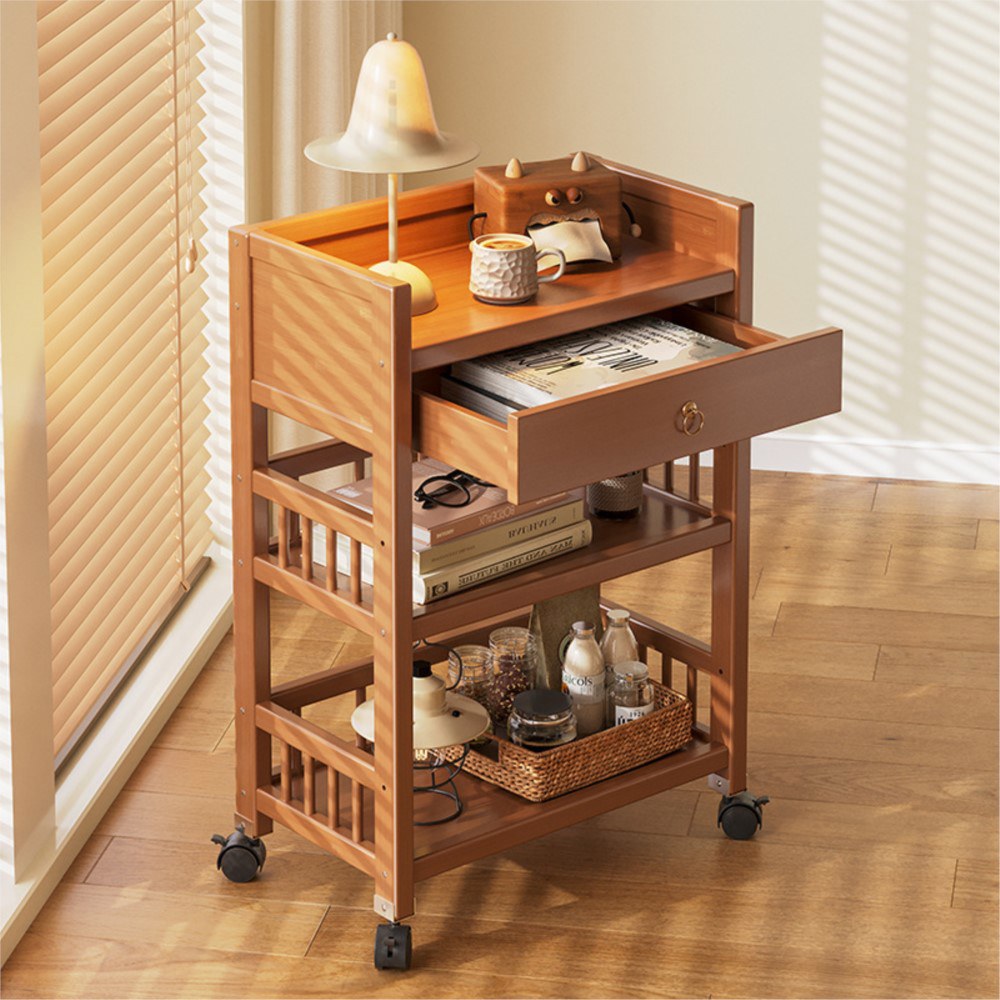 바닥부터 천장까지 이어지는 다층 스토리지를 갖춘 모바일 스토리지 랙으로 일상적인 요구 사항을 충족하고