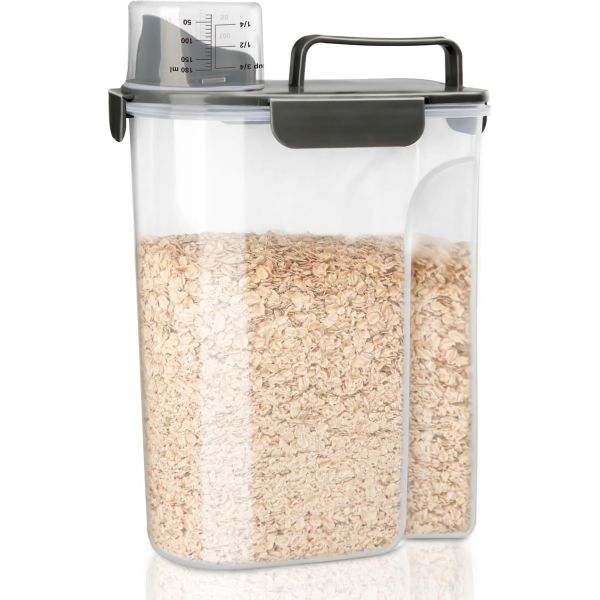 쌀 용기 밀폐 보관 10파운드 시리얼 밀가루 파스타 곡물을 위한 붓기 손잡이가 있는 BPA 무료 식품 디스펜