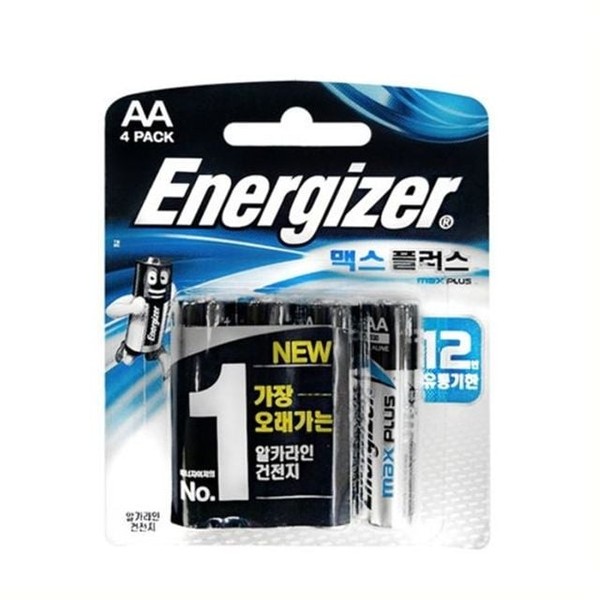 맥스 플러스 AA LR06 4개입 M+)EP91 BP4 건전지 에너자이저건전지 알칼라인건전지