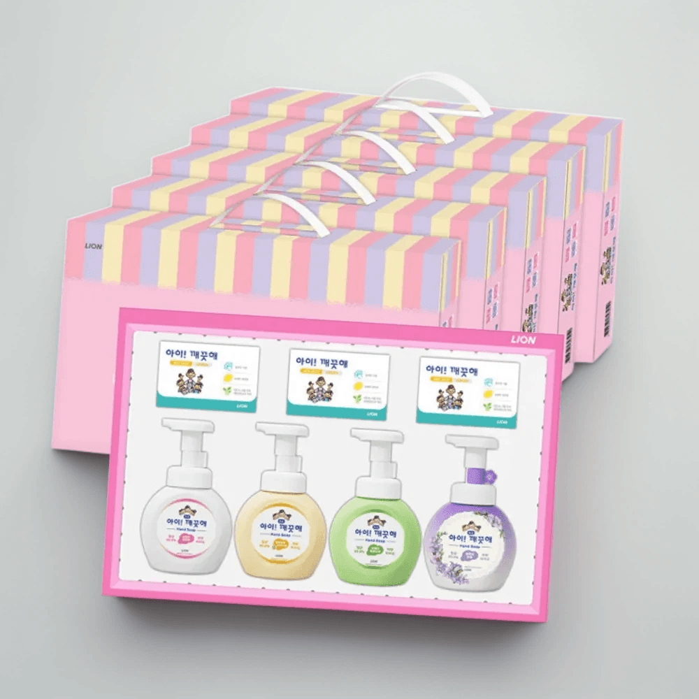 아이깨끗해 핸드워시 선물세트 (용기 250ml 4종+비누 3개) 5세트