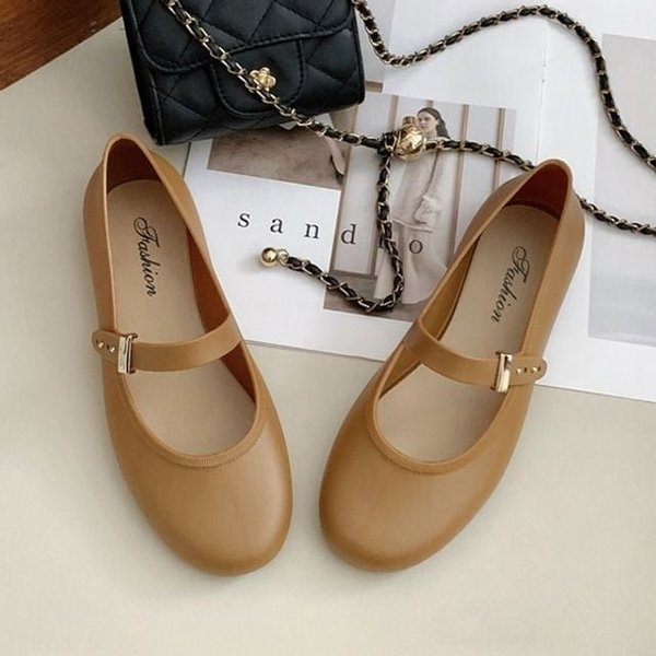 여성 겨울 털안감 패션 방수 숏레인부츠 (WFK5OJN)