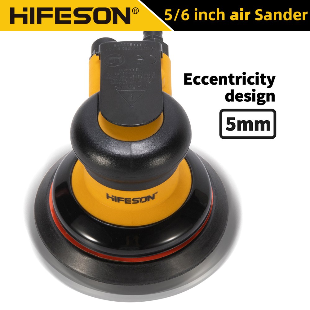 [오늘출발] 공압 궤도 샌딩기 청소기 6 EU 편심 5 커넥터 5MM 인치 폴리셔 150MM 연삭기 공기 진공 에어 125MM