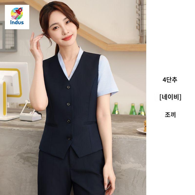 호텔 정장조끼 레스토랑 서빙복 카지노 직원  유니폼 캐셔 조끼