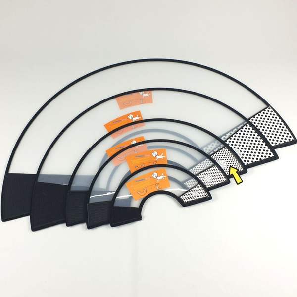 (콩심팥심)3호 깔대기 강아지 반투명 강아지 넥카라 넥카라 고양이 플라