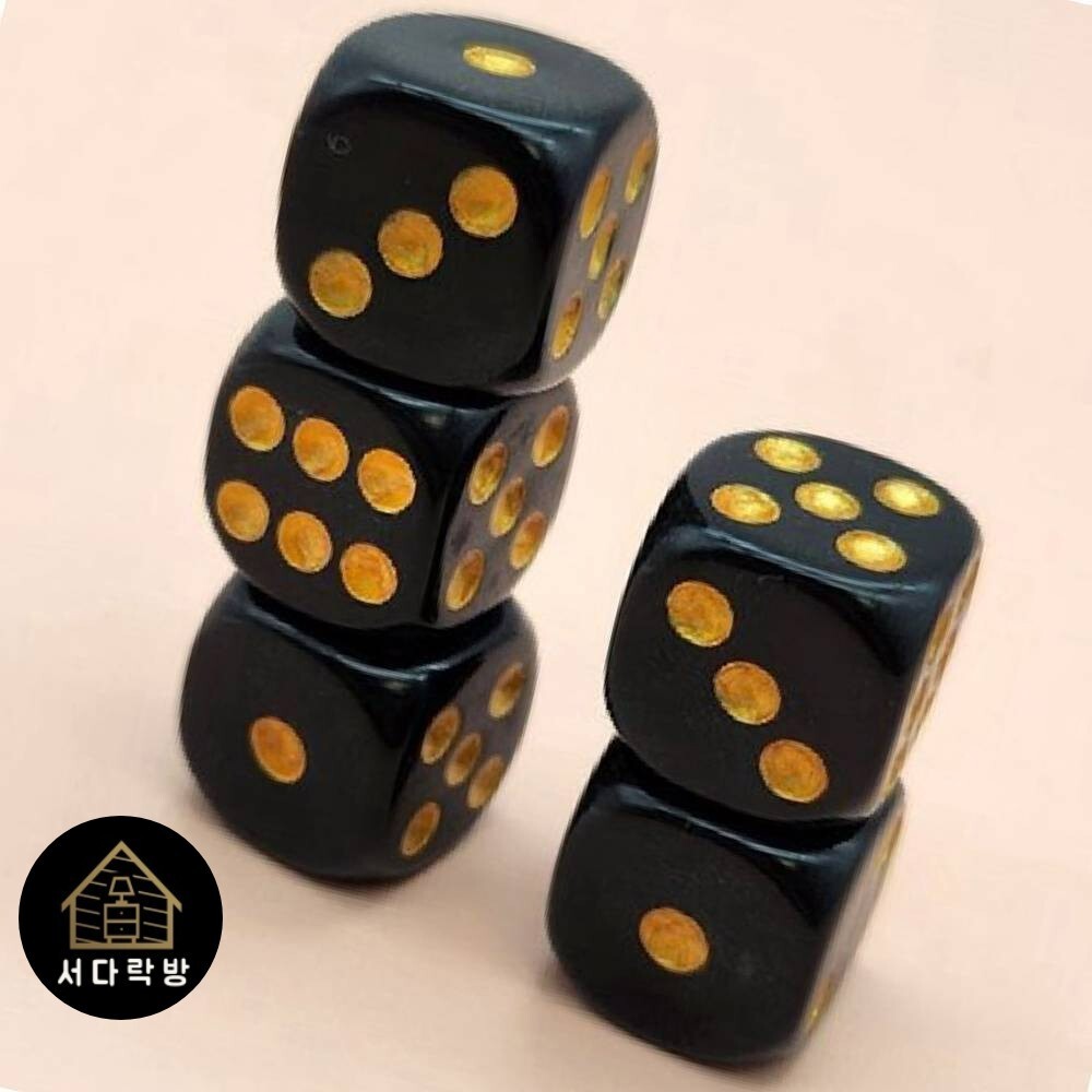 [오늘출발]블랙골드 주사위 보드게임용품 주사위게임 카지노주사위