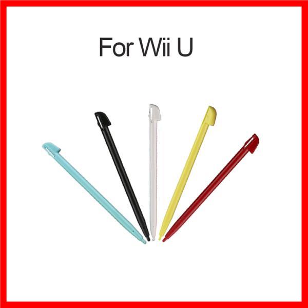 1PC 모바일 터치펜 터치 스크린 펜 보조 도구 슬롯 하드 플라스틱 터치펜 Nintendo Wii U 게임 콘솔에 적합