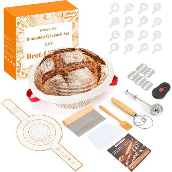 11945508 사워도우용 13피스 구형 버거 빵 세트 23cm 언더서스터 덩어리 모양 굽기 액세서리 전체