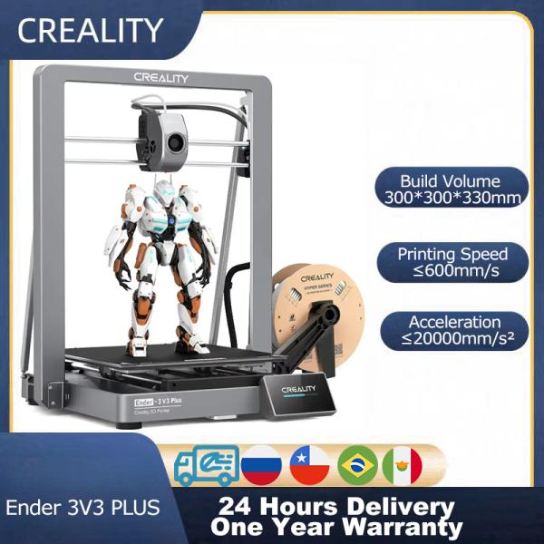 [해외] 가정용 입문자용 3D프린터 DIY 장난감 모델링 Creality Ender 3V3 PLUS 3D 프린터 코어 XZ 모션 600mms 속