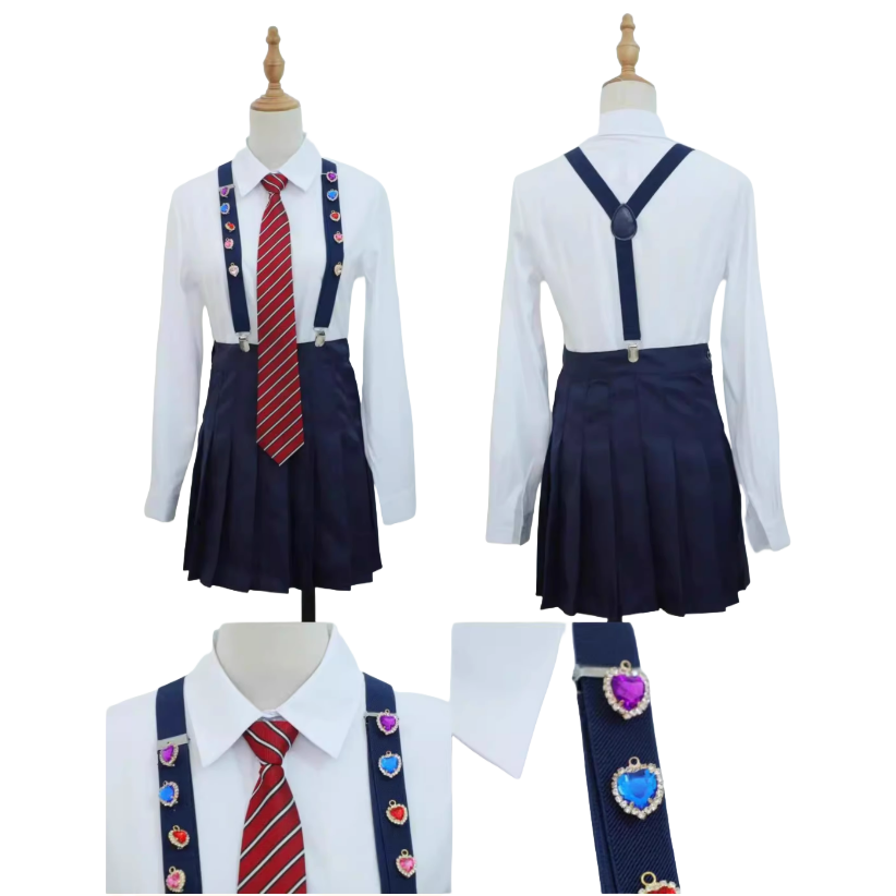 러브 다이브 무대의상 댄스부의상 바디프로필 스트릿댄스 스쿨룩 교복