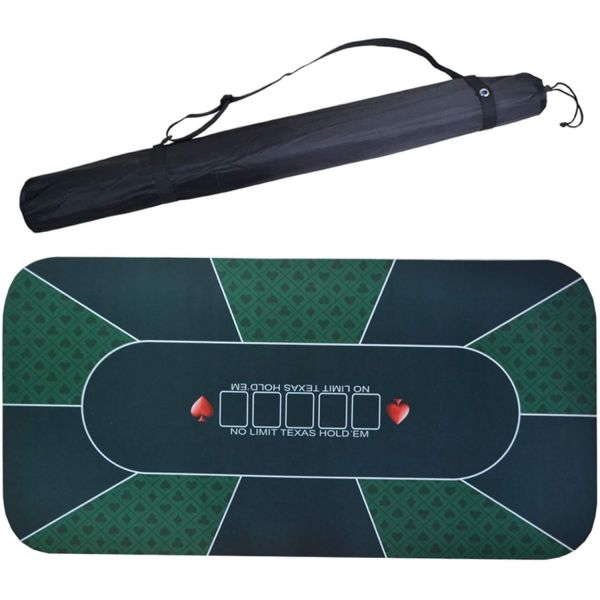 [해외] 포커 매트 마우스 패드 텍사스 홀덤 테이블탑 펠트 레이아웃 고무 베이스 나이트 모금 행사 테마 파티용