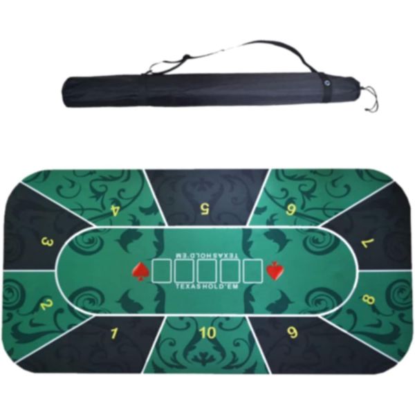 전문가용 포커 매트 텍사스 홀덤 디럭스 테이블보 무늬 카지노 세트 보드 게임 액세서리 테이블 원형