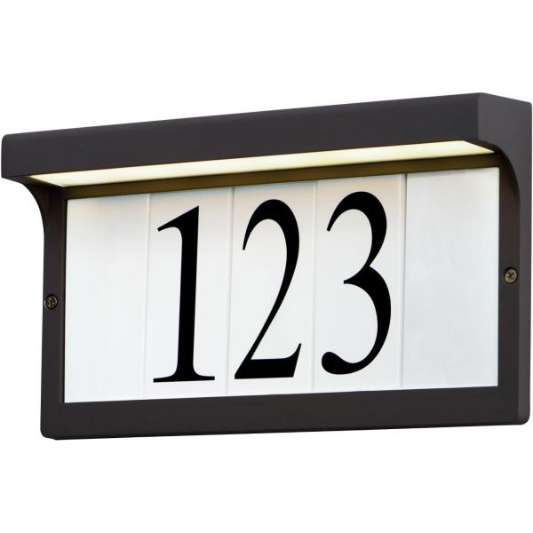 [해외] 맥심 주소 1 LED 주소등 브론즈 마감