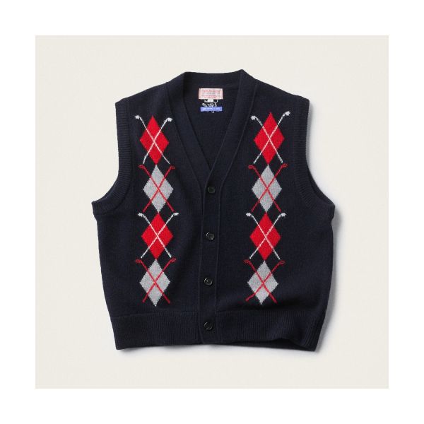 헨리코튼 남성  Argyle Knit Vest (U)_ABWAW25802NYX