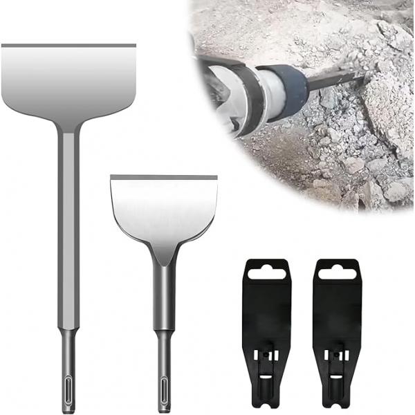 12157650 SDS Plus 끌 세트 165 x 75mm 타일 및 280 100mm 평끌 콘크리트/건축 블록의 표준 작업을 위한