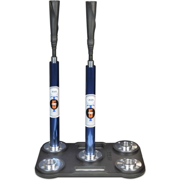 Jugs Pro-Style 5 Point T 배팅 티 야구 소프트볼 연장 튜브 조절 가능 무게추 포함