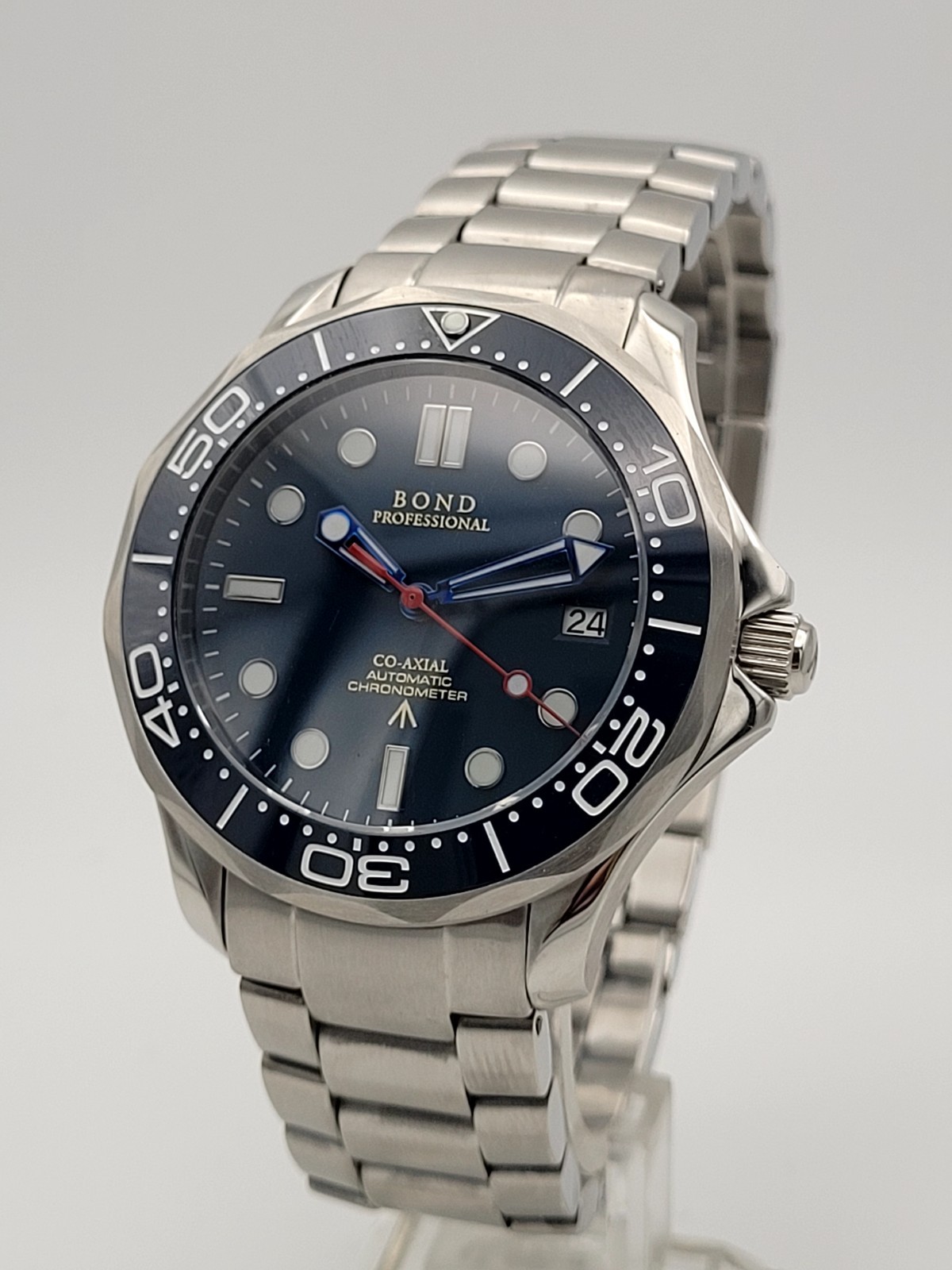 BOND 프로페셔널 James Bond 007 Casino 로얄e Seiko 세이코 세금포함 정품 TMI NH35 자동 Movt 블루 시계