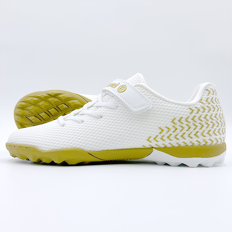 험멜 주니어 풋살화 징가 4 유소년 축구화 찍찍이 벨크로 화이트 정품 HMSS-505 White