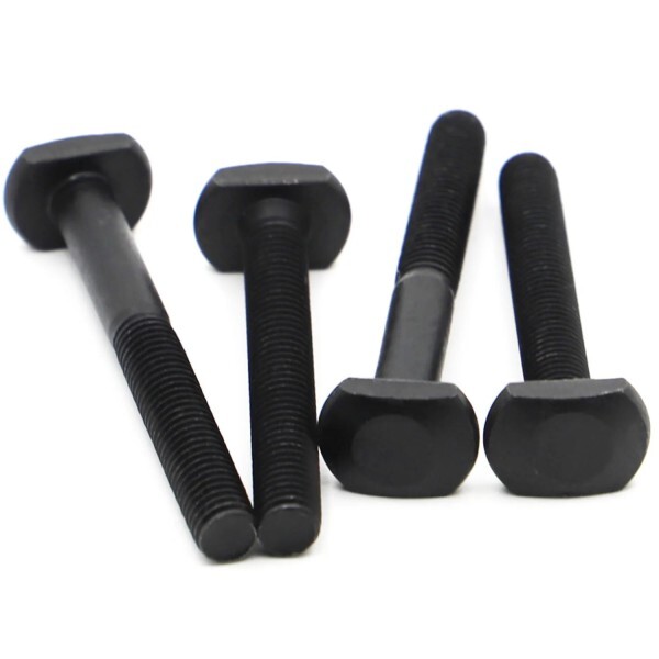 [오늘출발] 검정색 탄소강 T 모양 펀치 밀링 머신 나사 M6 M10 스레드로드 클램핑 캡 볼트 T-슬롯 GB37