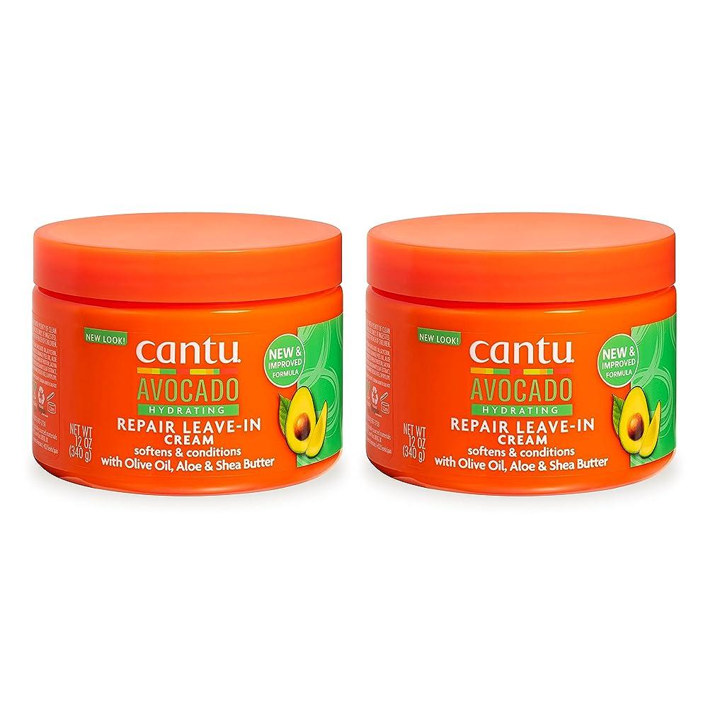 Cantu 아보카도 하이드레이팅 리브인 컨디셔닝 크림 355ml12온스 2팩 126605