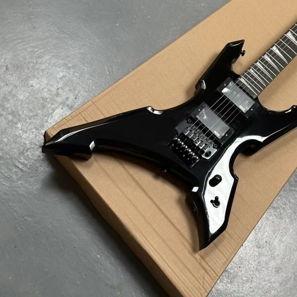 커스텀 잭 k. S-on 일렉트릭 기타 블랙 하드웨어 자체 브랜드 무료 배송