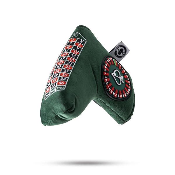 골프헤드커버   Aces 카지노 룰렛 테마 커버 - 프리미엄 수제 클래식 가죽 투어 품질 골프 클럽 백 맞춤