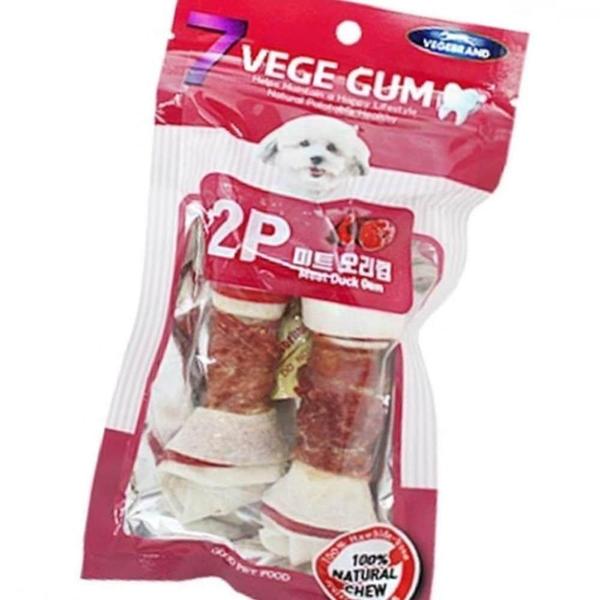 반려견 오리껌 2개 강아지 미트 특식 우유 조아하는 간식 (WFJCB1X)