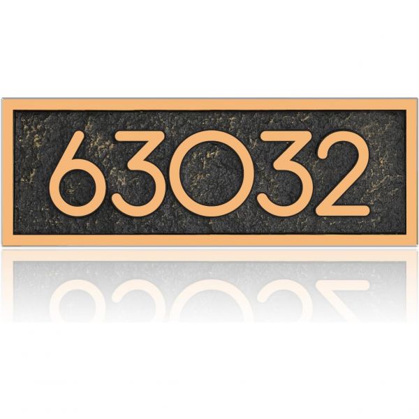 [해외] 주소 표지판 대형 옵션 맞춤형 집 번호 외부용 14인치 두께 금속 색 바램 없음 가로 11인치 x 세로 35인치