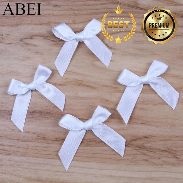 [오늘출발] 건축 자재 50 개/몫 흰색 활 새틴 리본 나비 넥타이 결혼식 Scrapbooking 홈 장식 수제