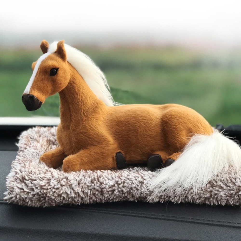 [오늘출발] 말 자동차인형 호스 자동차악세서리 경주마 조랑말 자동차장식
