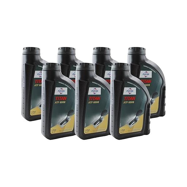 12219882 Fuchs 7 리터 TITAN ATF 6008 손잡이 오일(Lifeguard 8)(녹색)(7 x 1L)