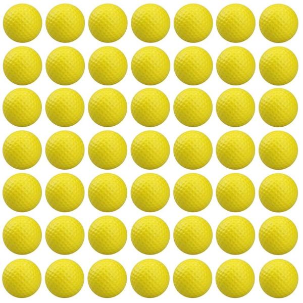 KOFULL 폼 골프 연습공 50팩 현실적인 느낌과 제한된 비행 훈련공 실내 실외 옐로우 소프트 연습 골프공