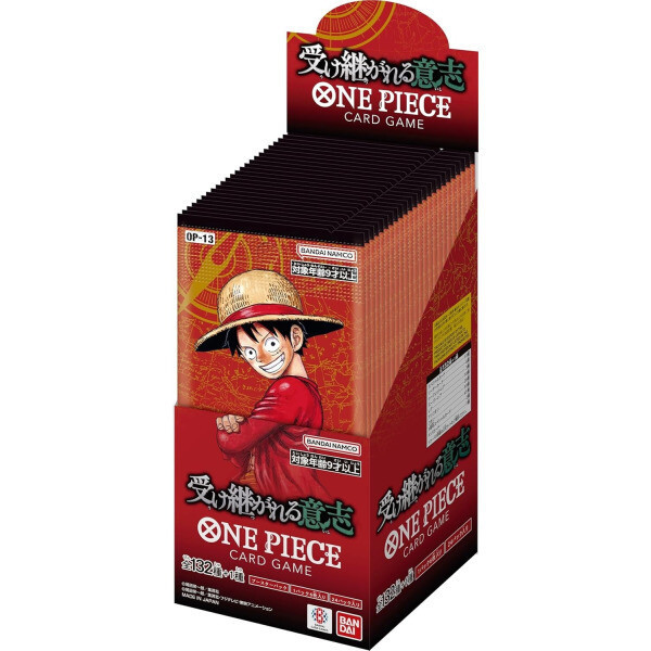 [해외] BANDAI 반다이 원피스 카드 게임 계승되는 의지 OP-13 BOX 24팩