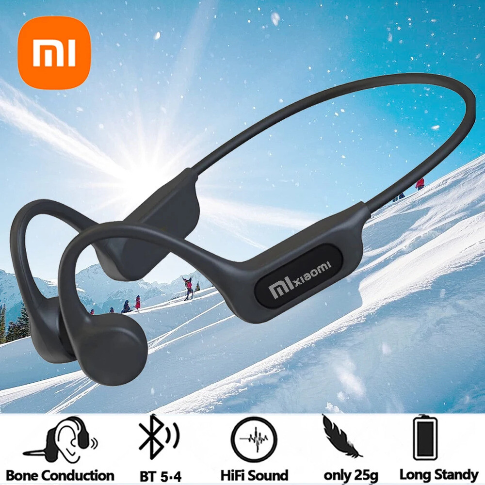 골전도보청기 노인보청기 골밀도이어폰 Xiaomi 골전도 이어폰 Bluetooth 5.4 무선 헤드폰 운동 달리기 운전