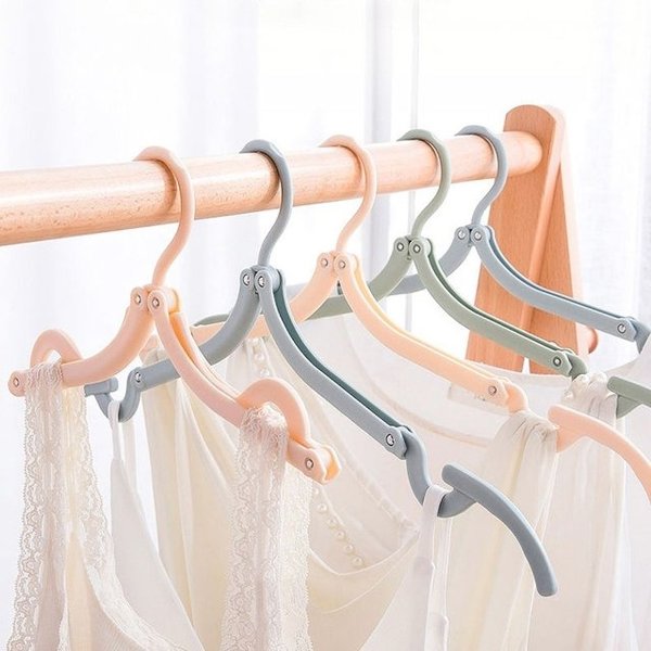 고품질 이시아르 접이식 옷걸이 휴대용 출장용 색상랜덤 10p 바지 (WDC2DB1)