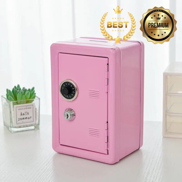 [오늘출발] 금고 미니 은행 돈 상자 숨겨진 금고 레트로 Atm 회전 암호 절약 지폐