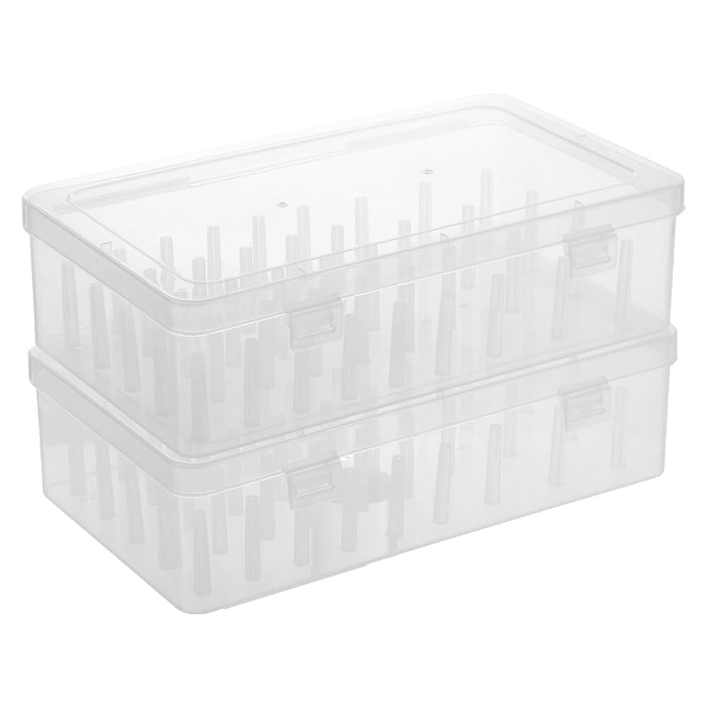 [오늘출발] 스타베스트 3PCS 높이 및 투명 보관함/정리함 가정용 자수 면실 스풀 42개 슬롯 실 스풀 홀더 예술 공예용
