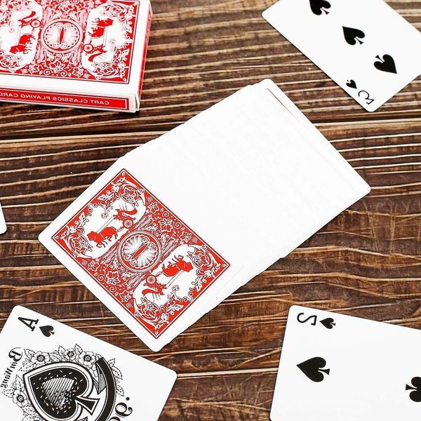 플라스틱 트럼프카드 엠티 블랙잭 파티 포커