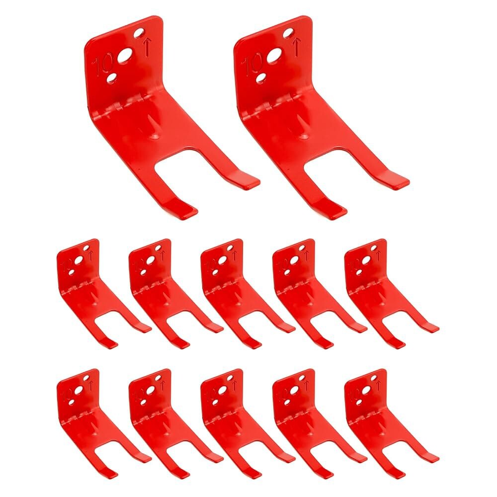 [오늘출발] QWORK 소화기 브래킷 12팩 강철 포크 스타일 밸브 본체 슬롯이 있는 모든 5~13파운드 소화기에 범용 장착