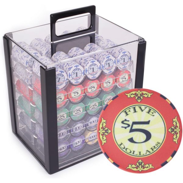 1000개 아크릴 스크롤 포커 칩 케이스 10그램 카지노 세라믹 세트 텍사스 홀덤 블랙잭용 베팅 게임 액세서
