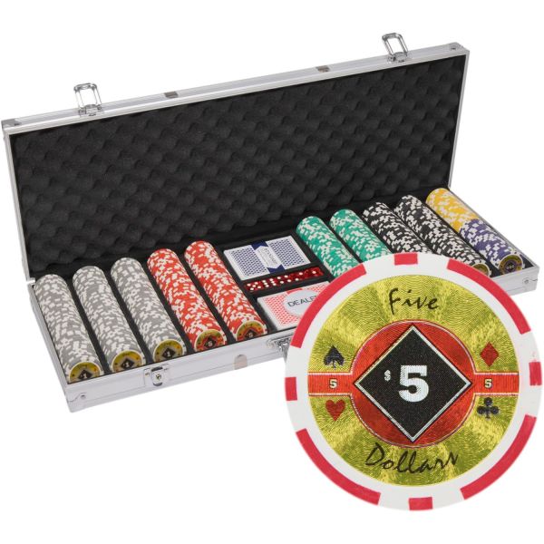 500개 알루미늄 블랙 다이아몬드 포커 칩 케이스 14그램 무거운 점토 복합 세트 텍사스 홀덤 블랙잭 카지노