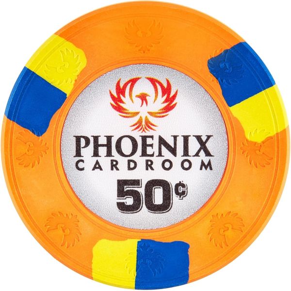 10그램 피닉스 프로페셔널 포커 칩 50개 세트 실리카 텍사스 홀덤 블랙잭용 대량 카지노 액면가 포함 베팅