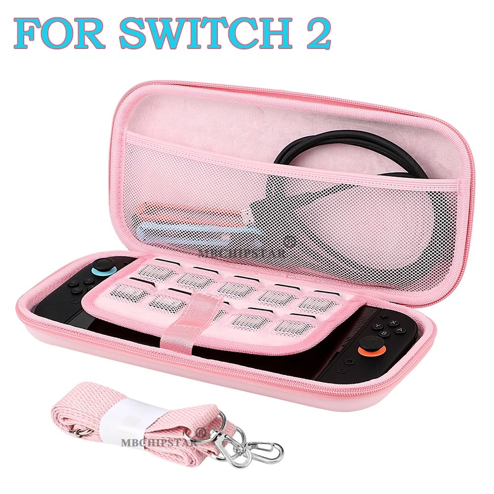 [오늘출발] 스위치 호환용 2용 보호 EVA 가방 여행용 휴대용 파우치 10개의 게임 카드 슬롯 포함