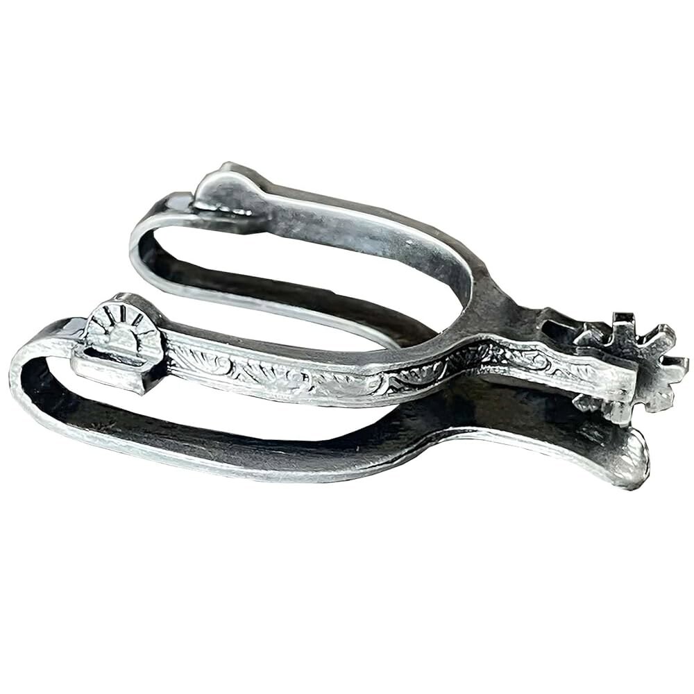 [오늘출발] 빈티지 웨스턴 실버 머니 클립 - 남성용 합금 금속 현금 및 카드 홀더 개인화된 라이더 액세서리 선물