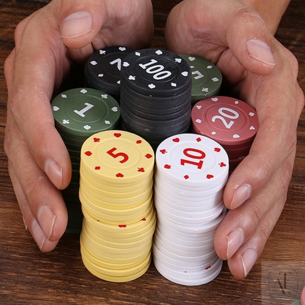 [오늘출발] 추천모아스토어 카지노칩 둥근 포커 게임토큰 100P 홀덤칩 홀덤게임 게임용품 홀덤숫자칩