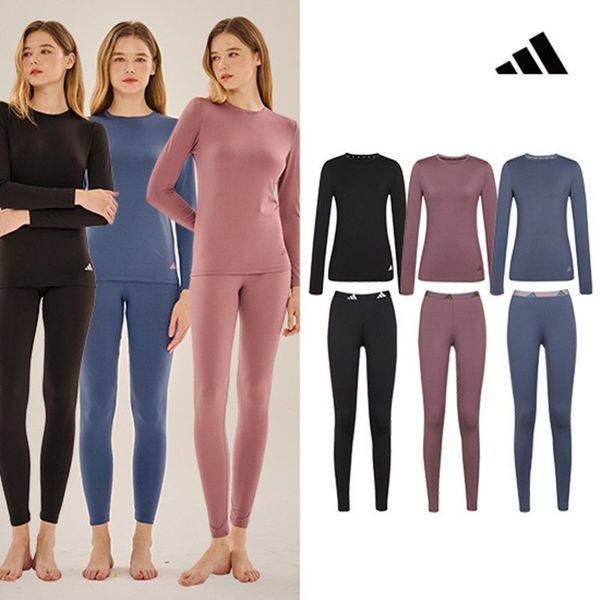 아디다스 아디다스 데일리 웜웨어 여성 동내의 상하의 6종(3세트)35523637
