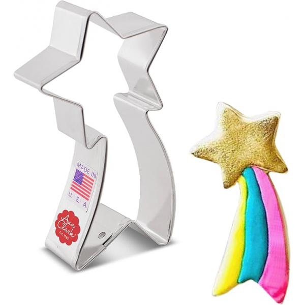 12401785 앤 클라크(Ann Clark)가 미국에서 제작한 Falling Star 프리미엄 쿠키 커터 10.16cm