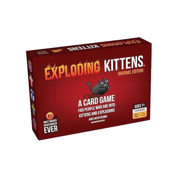 12445837 폭발하는 고양이 - 카드 게임 | 가족 친화적 파티 러시안 룰렛 독일 덴마크 노르웨이 핑란드 7세