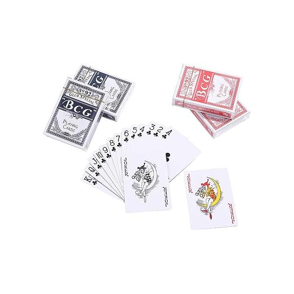 12449995 2팩 세트 플레잉 카드 플라스틱 코팅 카드 - 왼손잡이  블루 범퍼 플레이 피쉬 포커 피노클