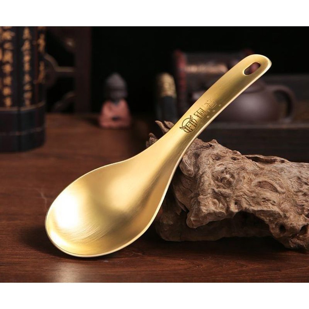 [오늘출발]순수황동 괄사 숟가락 마사지 황동숟가락 구리 골드 스푼 안마 A 기기 기구 림프