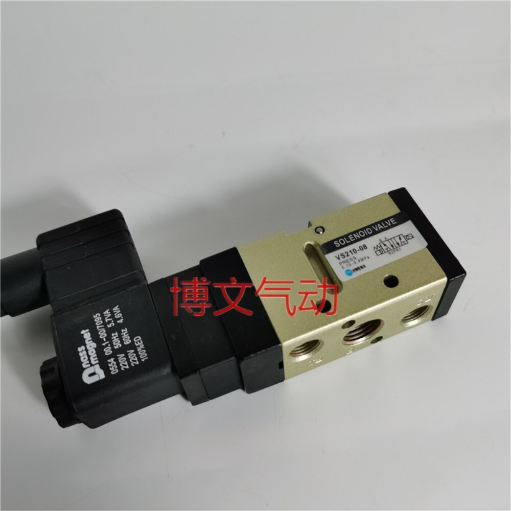 [오늘출발] 솔레노이드 밸브 VS210-08 AC220V 24VDC 2위치 5방향 방향 제어 밸브